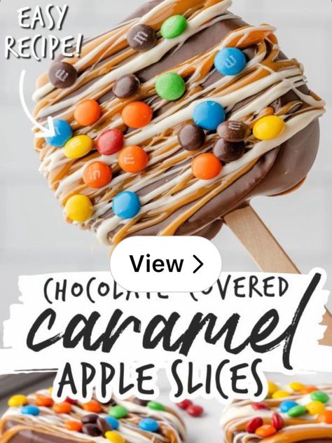 Lemon8 · CHOCOLATE-COVERED CARAMEL 
APPLE SLICES · @Savyyy Carmel Apple Slices On Stick, Carmel Dipped Apple Slices, Sliced Carmel Apples On A Stick, Sliced Caramel Apples, Chocolate Covered Caramel Apple Slices, Sliced Caramel Apple Pops, Chocolate Covered Apple Slices, Candied Apples Slices, Caramel Apple Lollipops