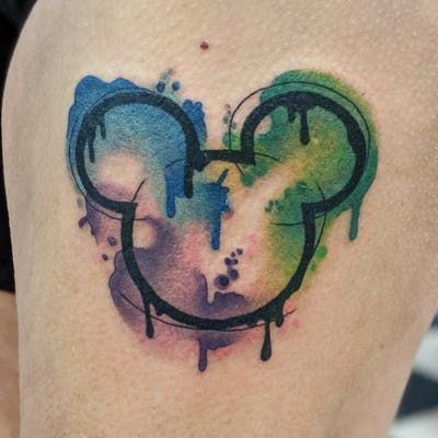 Mickey Tattoo, Mouse Tattoo, Mickey Mouse Tattoo, Mickey Mouse Logo, Mouse Logo, Mouse Tattoos, Disney Logo, City Tattoo, Disney Print