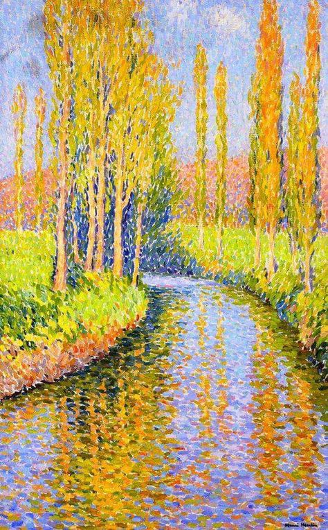 henri martin Henri-Jean Guillaume Martin ( 1860 – 1943) Анри-Жан Гийом Мартин был известным французским художником-импрессионистом. Pointalism Art, Spring Trees, Painting Spring, Arte Van Gogh, Camille Pissarro, Edgar Degas, Post Impressionism, Impressionist Art, Post Impressionists