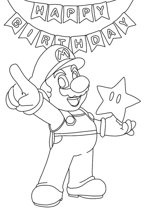 Super MarioTM: The Big Coloring Book features 50 stickers and a die-cut handle for fun on the go! mario bros drawing, mario bros drawing easy, printable mario brothers, printable super mario, mario bros coloring pages for kids, how to draw mario, mario art, mario fan art, mario happy birthday coloring pages, happy birthday coloring pages, cute happy birthday coloring pages, cute drawings, mario bros happy birthday, #ad How To Draw Mario, Mario Coloring, Super Mario Coloring Pages, Art Coloring Pages, Happy Birthday Coloring Pages, Mario Fan Art, Mario Bros Party, Super Mario Birthday Party, Boy Coloring