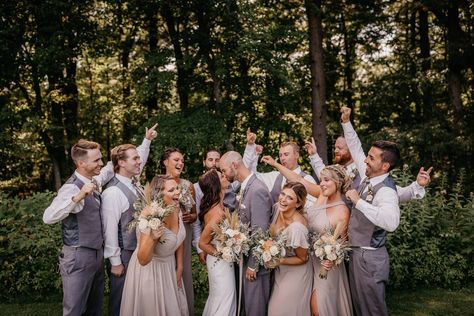 SLEEK + NEUTRAL MODERN-BOHO GOLF COURSE WEDDING AT TRAPPERS TURN | HALEY + LUCAS via WedPlan Madison Golf Course Wedding, Wisconsin Dells, Wisconsin Wedding, Groomsmen Attire, Groom Attire, Wedding Gallery, Modern Boho, Golf Course, Styled Shoot