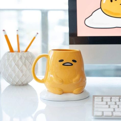 Just found this amazing item on AliExpress. Check it out! $33.08 33％ Off | Sanrio Gudetama Cute Cartoon 400Ml Mug Kawaii Ceramic Cup Wad Special Shaped Adorkable Tabletop Decoration Home Decor Kid Gifts The Lazy Egg, Kawaii Mug, 3d Ceramic, Lazy Egg, Ceramic Home Decor, Cute Egg, Ceramic Home, Cracked Egg, Kawaii Room