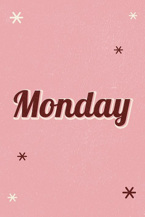 Monday Wallpaper Aesthetic, 22 By Taylor Swift, Monday Wallpaper, Motivation For Business, Monday Aesthetic, Brown Typography, Nail Quotes Funny, Notion Images, Pink Monday