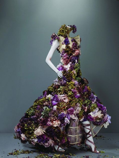 Dazed Digital | Alexander McQueen: Savage Beauty Alexander Mcqueen Wedding Dresses, Beauty Exhibition, Alexander Mcqueen Savage Beauty, Floral Couture, Alexander Mcqueens, Savage Beauty, Alexander Mcqueen Dresses, 파티 드레스, Costume Institute