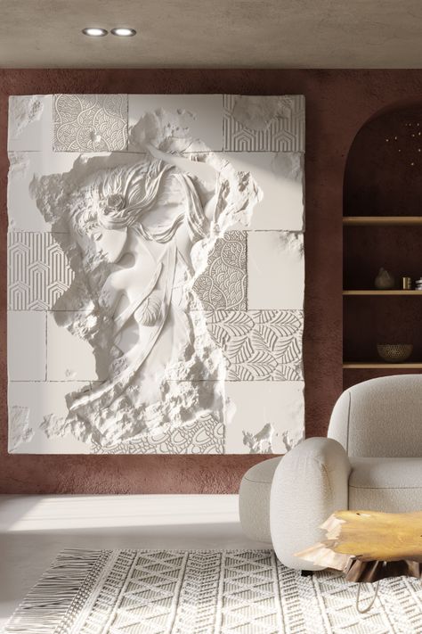 bas-relief
wallart
accentwall
wallsculpture
3dpanel
3dwallpanel
wallpanel
walldesign
walldesignidea
interior
moderninterior
moderninteriordesign Wall Paneling Office, Interior Wall Paneling, Home Office Interior, Soundproofing Material, 3d Panel, Interior Murals, 3d Panels, Relief Sculpture, Bas Relief