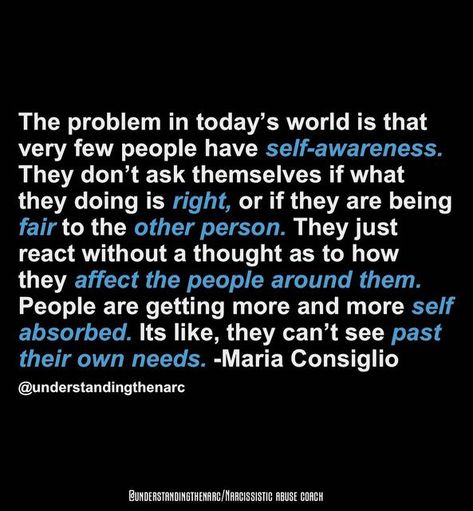 UNDERSTANDING THE NARC on Instagram: "It’s becoming such a self absorbed world. Do you guys agree? People are just not in the habit of being cognizant of how they affect the people around them. They are just concerned with how they could get what they want." It’s Them Not You, People Who Act Like They Are Better, Unaccountable People Quotes, Excluding People Quotes, Self Absorbed People Quotes, Inconsiderate People Quotes, Self Absorbed Quotes, Witch Blessings, People Are Mean