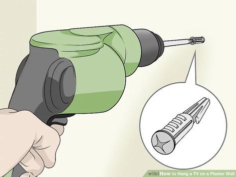 How to Hang a TV on a Plaster Wall: 14 Steps (with Pictures) Hanging A Tv On The Wall, Hanging Tv, Mount Tv, Toggle Bolts, Plasterboard Wall, Tv Installation, Support Beam, Support Beams, Picture Hook