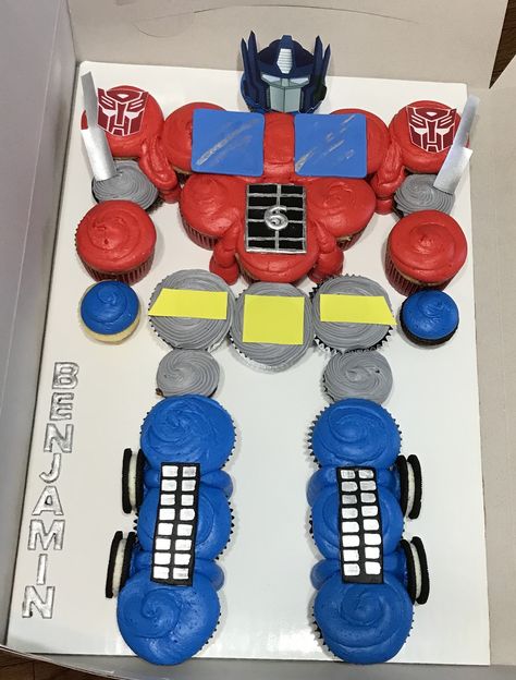 Transformers Birthday Cakes, Transformers Bday Party Ideas, Optimus Prime Party Ideas, Optimus Prime Birthday Party Ideas, Transformer Party Ideas, Rescue Bots Birthday Cake, Transformers Birthday Ideas, Transformers Birthday Cupcakes, Optimus Prime Birthday Decorations