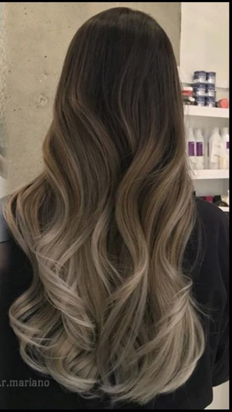 Ash Brown Ombre Straight Hair, Beige Hair Balayage, Blonde Balayage Black Hair, Dark Beige Hair, Minnie Mouse Bedroom Ideas, Dark Hair Inspiration, Hair Care Routine Daily, Minnie Mouse Bedroom, Balayage Hair Ash