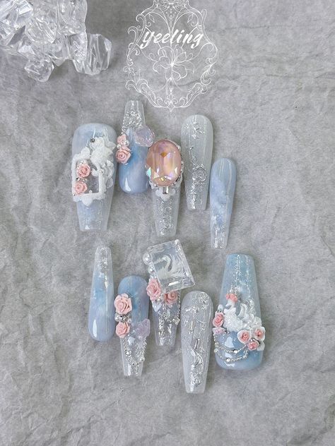 Rave Nails, Thanks For Following Me, Disney Acrylic Nails, Chic Tank Tops, Art Deco Nails, Asian Nails, Gel Nails Diy, Really Cute Nails, Soft Nails