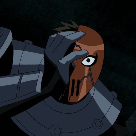 Slade Wilson | Teen Titans Slade Teen Titans, Slade Wilson, Nightwing And Starfire, Dc Icons, Comic Manga, Elsword, Deathstroke, Good Cartoons, Teen Titans Go