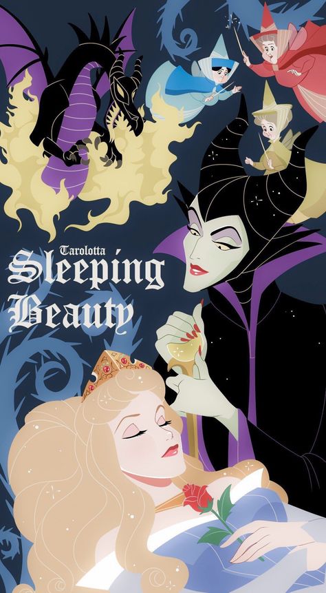 Animated Movies To Watch, Vintage Disney Posters, Disney Movie Posters, Animation Disney, The Sleeping Beauty, Retro Disney, Images Disney, Disney Posters, Disney Sleeping Beauty