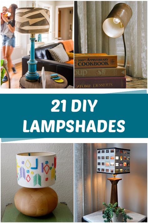 21 DIY Lampshade Ideas - C.R.A.F.T. Lampshade Frames Repurposed, Silhouette Lampshade Diy, Outdoor Lampshade, Embroidered Lamp Shade Diy, Book Page Lampshade, Embroider Lamp Shade Diy, Diy Lampshade, Make A Lampshade, Diy Home Accessories