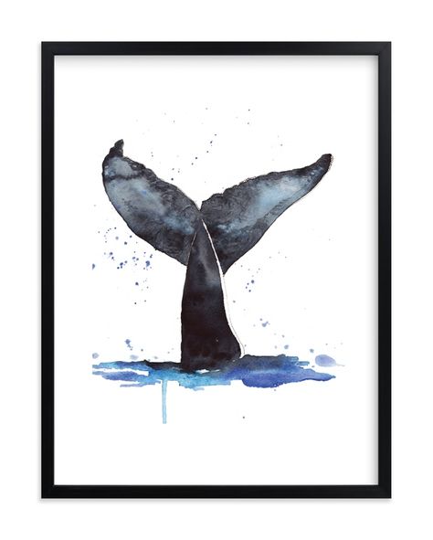 "Whale Tale" by Kelsey McNatt in beautiful frame options and a variety of sizes. Watercolor Whales, Whale Tale, Watercolor Pencil Art, Whale Illustration, Animal Nursery Art, Watercolor Whale, Bug Art, Boys Room Wall Art, Custom Art Print