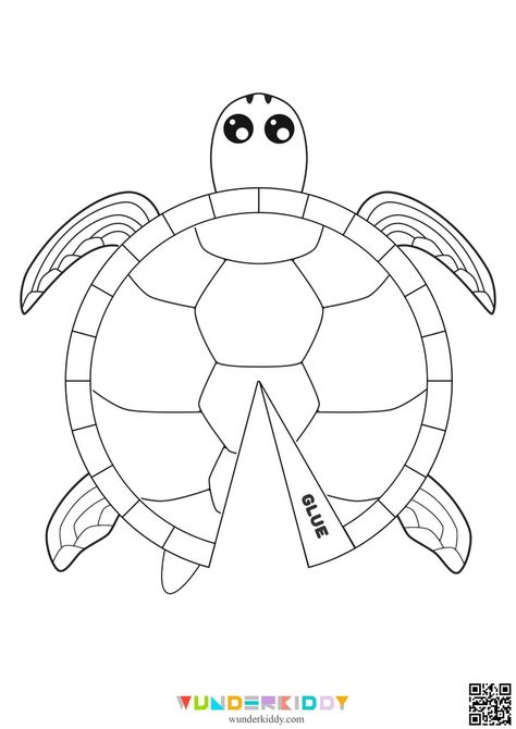 Turtle Worksheets Preschool, Turtle Template, Ocean Animals Preschool, Montessori Games, Turtle Activities, Ocean Art Projects, Turtle Craft, Sea Animal Crafts, Activity For Preschoolers