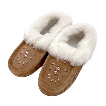 Best Authentic Native Indian Womens Warm & Comfy Indoor Moccasin Slippers Canadian Handmade from Genuine Suede & Leather with Soft House Shoe Sole – Moccasins Canada Handmade Moccasins, Beaded Moccasins, Moccasin Shoes, Moccasins Women, Moccasin Slippers, Sheepskin Slippers, Suede Moccasins, Shoe Sole, Moccasins Shoes