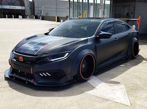 Honda Civic R, Honda Civic Turbo, Honda Civic Vtec, Honda Civic Car, Honda Civic Sport, Civic Car, Acura Cars, Honda Civic Coupe, Custom Cars Paint