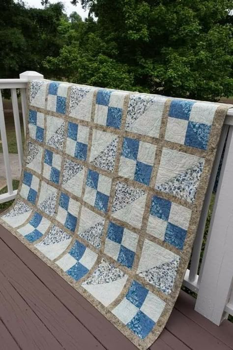 Colchas Quilting, Quilt Blocks Easy, Quick Quilt, Quilting Designs Patterns, Quilt Square Patterns, Quilt Sewing Patterns, Geometric Quilt, Batik Quilts, Scrap Quilt Patterns