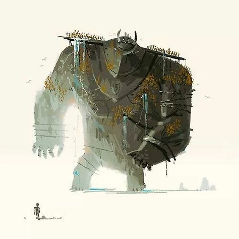 Kevin Dart Kevin Dart, Shadow Of The Colossus, Comic Cover, Monster Design, Visual Development, Animation Design, Arte Animal, 3d Characters, Character Design References