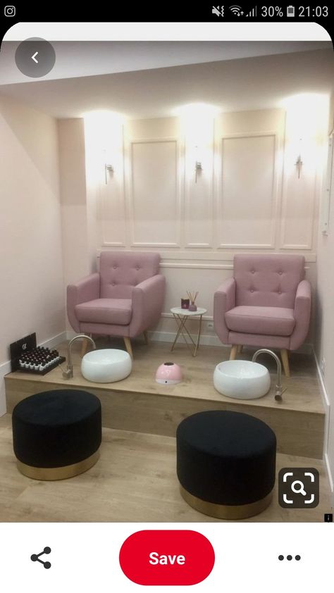 Desain Salon Kuku, Salon Interior Design Ideas, Nail Salon Interior Design, Beauty Salon Interior Design, Nail Salon Interior, Solar Nails, Spa Room Decor, Hair Salon Design, Hair Salon Interior