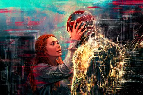 Wandavision Art, Marvel Tv, Scarlet Witch Marvel, Scarlett Witch, Marvel Fan Art, Wanda And Vision, Marvel 3, Marvel Jokes, Marvel Wallpaper