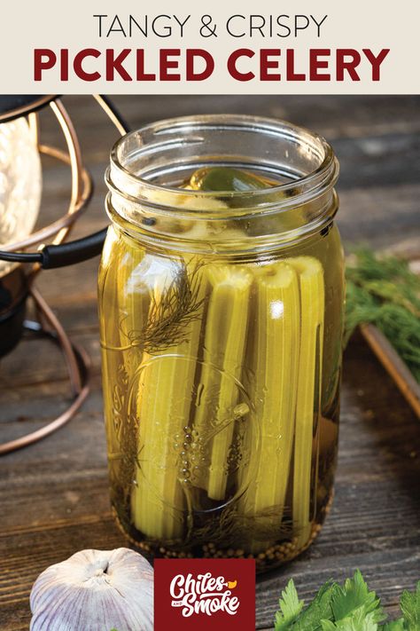 This quick pickled celery recipe adds a zesty, crunchy tang to your chopped salads, and is the ultimate wingman for your chicken wings. Customize the flavors with different herbs and spices, and serve it alongside your smoked or grilled meats. Do yourself a favor, spend 10 minutes, and make this quick pickled recipe.