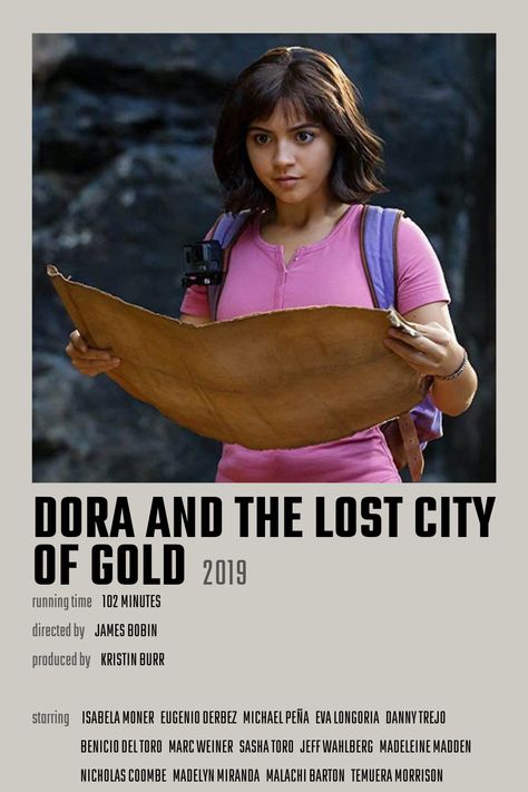 Dora And The Lost City Of Gold, Gold Movie Poster, Dora Movie, Lost City Of Gold, Gold Movie, City Of Gold, Isabela Moner, The Lost City, Fav Movie