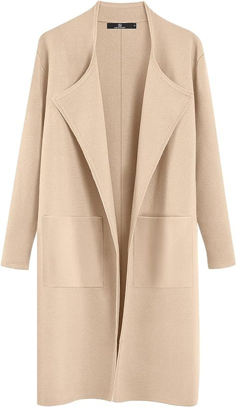 Oversized Fall Dressy Coatigan 2023 Winter Coat Casual Light Jackets Long Blazer Coat, Fall Dressy, Casual Winter Coat, Long Sweater Coat, Autumn Outwear, Women's Cardigans, Long Knit Cardigan, Open Front Jacket, Long Blazer