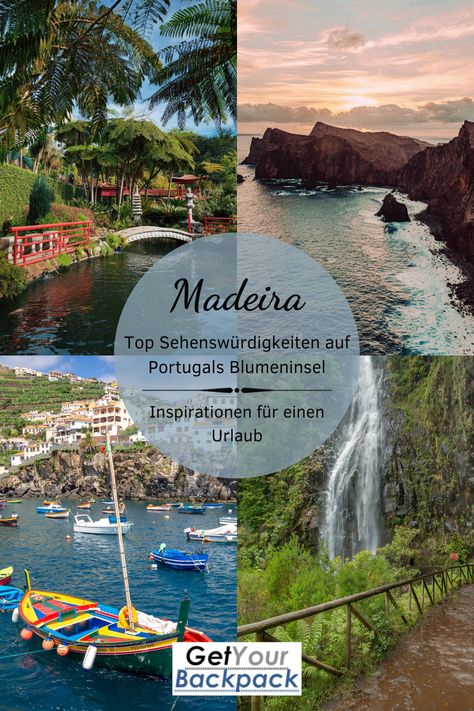 Madeira bietet ein tolles Touristenziel, das sich sowohl für einen Kurztrip als auch für einen Urlaub eignet. Neben einer schönen Natur mit Wasserfällen, Stränden, Levadas und Bergen für einen Wanderurlaub bietet Madeira auch viele Sehenswürdigkeiten in Funchal wie dem Jardim Tropical Monte Palace. Madeira ist ein beliebtes Reiseziel für einen Wochenendtrip in Europa, das jeder der gerne reist auf seiner Bucket List haben sollte. #reise #rundreise #europa #madeira #wandern #tipps #hiking #travel Madeira Hiking, Madeira Aesthetic, Wish Board, Senior Trip, Funchal, Travel Adventure, Adventure Travel, Travel Inspiration, Bucket List