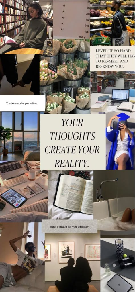 Vision Board Ideas Creative, Breanna Quan, College Vision Board, Vision Board Collage, Vision Board Ideas, Vision Board Examples, Vision Board Images, Career Vision Board, Vision Board Wallpaper