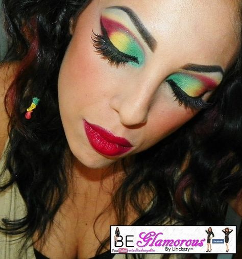 eyes Juneteenth Makeup, Rasta Makeup, Makeup Look Eyeshadow, Makeup Repair, Revolution Eyeshadow Palette, Rasta Party, Eyeshadow Makeup Tutorial, Rasta Nails, Reggae Party