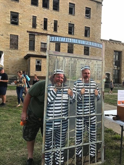 Thousands Attend Electrifying Joliet Prison Party | Joliet, IL Patch Prison Party Decorations, Prison Break Party, Prison Theme Party Ideas, Jail Break Party Theme, Prison Party Theme, Prison Theme Party, Prison Photoshoot, Prison Party, Joliet Prison