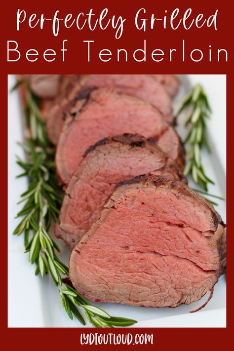 This contains an image of: How to Grill Beef Tenderloin to Perfection Grill Beef Tenderloin, Beef Tenderloin Recipe, Grilled Tenderloin, Whole Beef Tenderloin, Rib Eye Recipes, Grilled Beef Tenderloin, Beef Tenderloin Recipes, Beef Tenderloin Roast, Tenderloin Roast