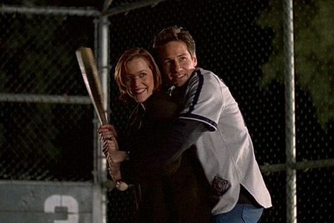 David And Gillian, Mulder Scully, Fox Mulder, Dana Scully, Late Birthday, David Duchovny, Play Baseball, Gillian Anderson, Aviation Art