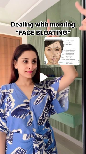 SUMEDHA | CERTIFIED FACE YOGA & YOGA COACH on Instagram: "Morning #facebloating can be caused by several factors like -:  - Fluid Retention: Lying down overnight can cause fluids to pool in your face, leading to puffiness.  - Diet: Eating salty foods before bed can increase water retention, causing bloating.  - Dehydration: Lack of water can cause your body to hold onto fluids, leading to puffiness in the morning.  - Allergies: Allergic reactions can cause inflammation and swelling, particularly around the eyes.  - Sleep Position: Sleeping face-down or in a way that compresses the face can contribute to puffiness.  - Alcohol Consumption: Drinking alcohol before bed can dehydrate you and cause fluid retention.  - Hormonal Changes: Fluctuations in hormones, particularly during menstruation, Facial Swelling, Alcohol Consumption, Face Yoga Exercises, Drinking Alcohol, Fluid Retention, Salty Foods, Facial Exercises, Water Retention, Facial Muscles