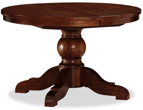 Sumner Extending Pedestal Dining Table, Sierra Light Pine #affiliate Tea Table Design, Round Pedestal Dining, Round Pedestal Dining Table, Extending Dining Table, Pedestal Dining Table, Design Wood, Rustic Lighting, Extendable Dining Table, Tea Table