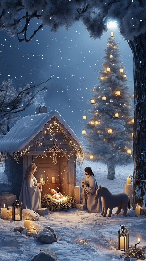 Christmas Aesthetic Nativity, Nativity Scene Aesthetic, Nativity Aesthetic Wallpaper, Nativity Iphone Wallpaper, Christmas Wallpaper With Jesus, Christmas Jesus Wallpaper Aesthetic, Religious Christmas Wallpaper Iphone, Jesus Christmas Wallpaper Iphone, Peacful Wallpapers Aesthetic