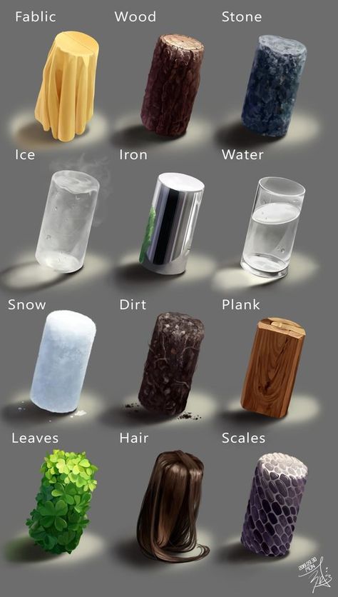 Texture Tools For Painting, Texture Drawing Reference, Digital Character Art, Material Studies, Digital Character, Concept Art Tutorial, Digital Painting Techniques, Texture Drawing, Digital Art Beginner