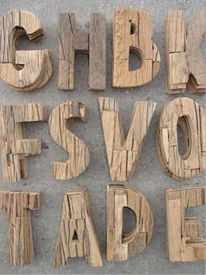 Wood Palette Ideas, Into The Wood, Friday Favorites, How To Make Paper Flowers, Eco Design, Environmental Graphics, Wood Letters, Raw Wood, Wooden Letters