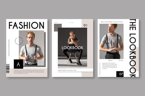 Magazine cover collection with photo | Free Vector #Freepik #freevector #cover #fashion #magazine #clothes Magazine Cover Page, Photo Book Template, Magazine Cover Ideas, Fashion Magazine Design, Magazine Cover Template, Magazine Design Inspiration, Fashion Magazine Layout, Photobook Design, Page Layout Design