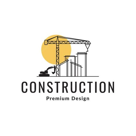 Excavator Logo Design, Civil Construction Logo Design, Construction Logo Design Graphics, Rise Up Logo, Sunset Logo Design, Civil Logo, Holi Post, Civil Engineering Logo, Construction Symbols