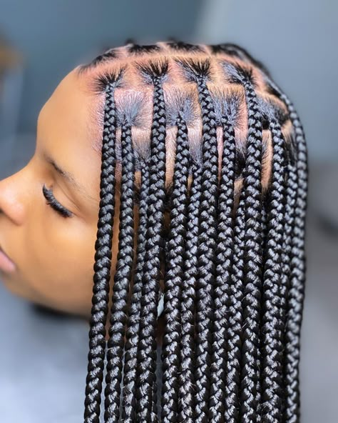 Small Med Knotless Box Braids, Knotless Braids With Color Medium, A Medium Knotless Braids, Knotless Twists Medium, Sm/med Knotless Braids, S Medium Knotless Braids, Medium Knotted Box Braids, Medium Knotless Parts, Medium Knot Less Braids