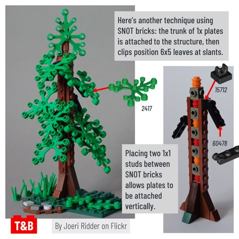 #2072 TECHNIQUE DISCUSSION: Fir tree techniques Lego Trees Ideas, Lego Tree Techniques, Lego Trebuchet Instructions, Lego Tree Moc, Lego Tree, Lego Village, Lego Hogwarts, Lego Wall, Literati Pine Bonsai