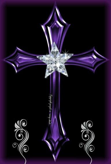 Purple..Cross . Cross Pictures, Purple Cross, Cross Wallpaper, Cross Art, Purple Reign, Purple Art, Purple Love, 웃긴 사진, All Things Purple