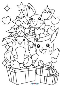 Pokemon Christmas Coloring Pages, Pikachu Coloring, Christmas Pokemon, Pokemon Coloring Sheets, Pokemon Christmas, Pikachu Coloring Page, Free Christmas Coloring Pages, Christmas Coloring Sheets, Pokemon Coloring Pages