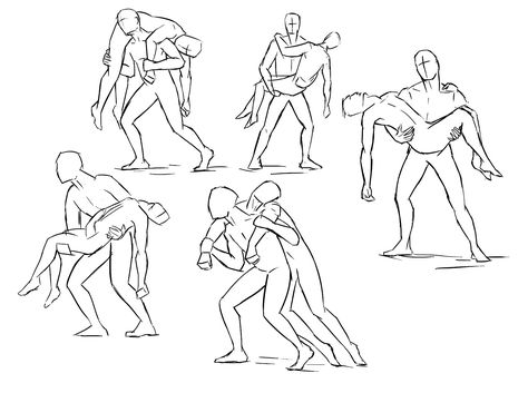 Couple Drawing, Drawing Body Poses, Different Poses, Poses References, Character Poses, Figure Drawing Reference, Dessin Adorable, Art Poses, Drawing Tutorials