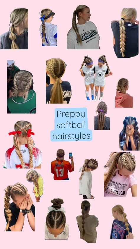 Cute Sporty Hairstyles, Softball Hairstyles, School Hair, Hairdo For Long Hair, Sporty Hairstyles, Hairstyles For School, Hair Hacks, Softball, Hair Inspo