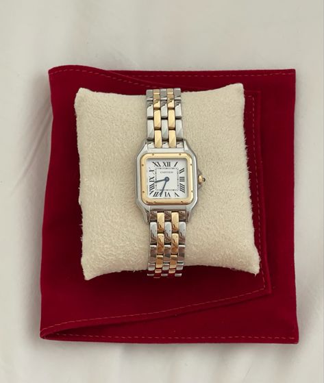 Cartier Rectangle Watch, Two Tone Cartier Panthere, Cartier Panthere Two Tone, Two Tone Cartier Watch, Cartier Two Tone Panther, Women’s Cartier Watch, Cartier Two Tone Watch, Cartier Panthere Watch Two Tone, Cartier Panthere Watch Medium