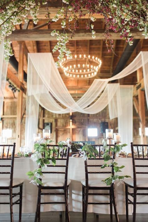 Whimsical rustic wedding: http://www.stylemepretty.com/2016/12/28/a-wedding-that-fully-embraces-spring/ Photography: Lauren Fair - http://laurenfairphotography.com/ Rustic Wedding Decorations, Barn Wedding Reception, Sweet Decoration, Barn Reception, Wedding Decor Inspiration, Fall Wedding Colors, Rustic Wedding Decor, Romantic Weddings, Simple Weddings