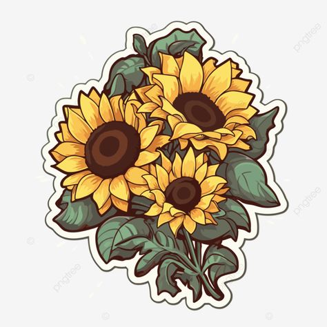 sunflower flower sticker vintage collection vector sticker design clipart Vintage Flowers Stickers, August Stickers, Stickers Aesthetic Vintage, Stickers Sunflower, Sunflower Vector, Sticker Clipart, Sunflower Sticker, Kindle Stickers, Sunflower Clipart